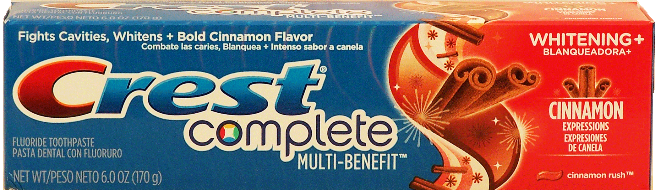 Crest&nbsp;complete&nbsp;fluoride anticavity toothpaste, cinnamon rush Full-Size Picture